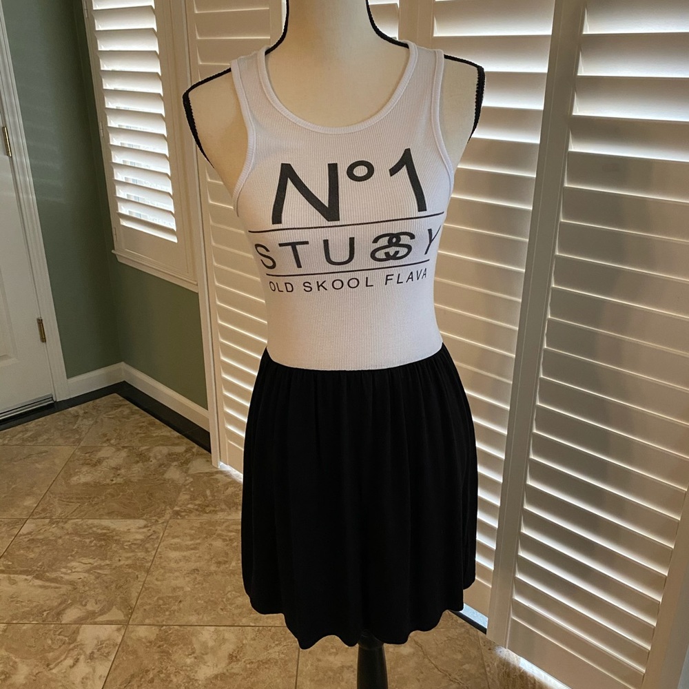 Stussy Dress. Tank Top With Flowy Bottom.